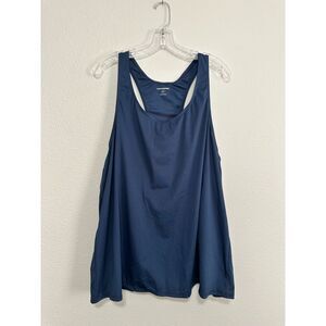 Humankind Navy Blue Racerback Swim Tank Top 3XL